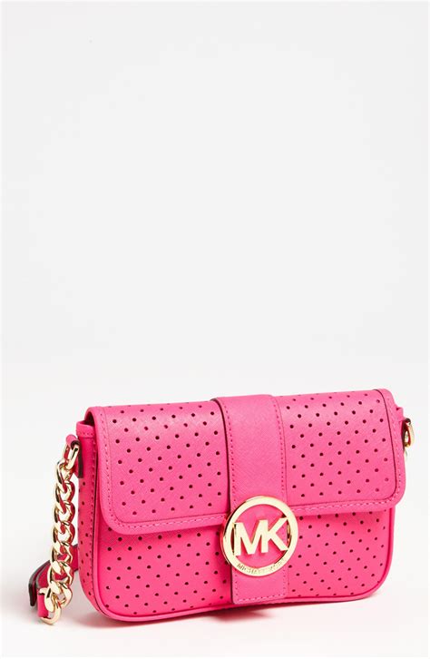 michael kors rose pink purse whitney bright pink|Michael Kors pink purse small.